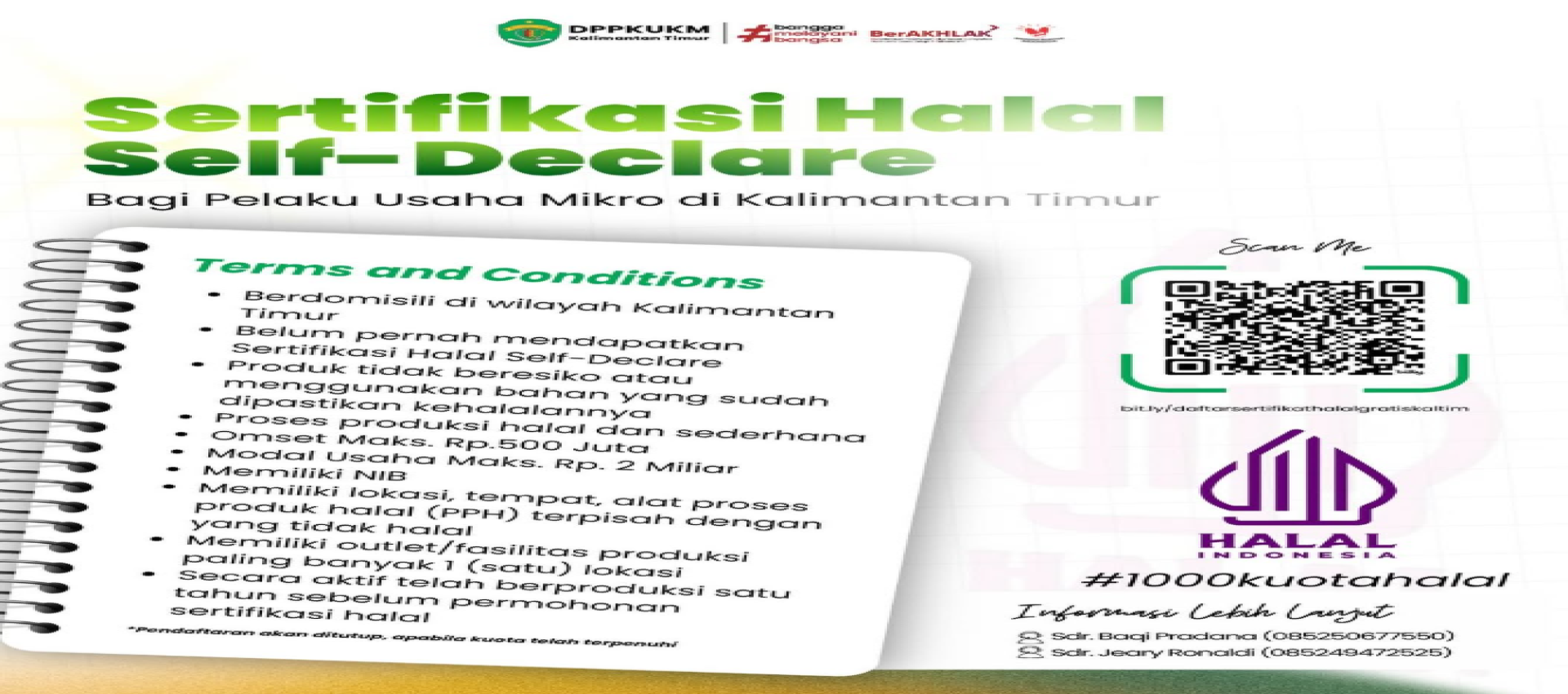 Sertifikasi Halal Gratis bagi Pelaku Usaha Mikro dan Kecil Kalimantan Timur